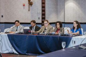 Patricia Borba, advogada do Opi, participa de audiência na CIDH sobre o Vale do Javari. Foto: CIDH